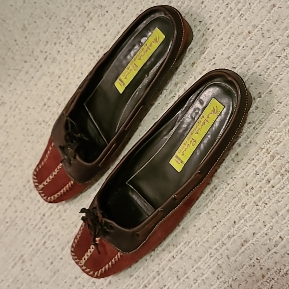 Flat Suede and Leather Mules